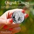 Load image into Gallery viewer, Woman's Serenity Token Sobriety Coin Gift Set 1 Year - Silver