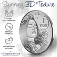 Load image into Gallery viewer, Woman's Serenity Token Sobriety Coin Gift Set 1 Year - Silver