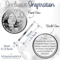 Load image into Gallery viewer, Woman's Serenity Token Sobriety Coin Gift Set 1 Year - Silver
