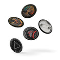 Load image into Gallery viewer, Sobriety Pin Button Set – Recovery Symbol Designs (5-Pack)