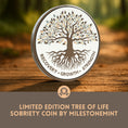 Cargar la imagen en la vista de la galería, Tree of Life Affirmation Sobriety Coin Gift Set - Limited Edition

