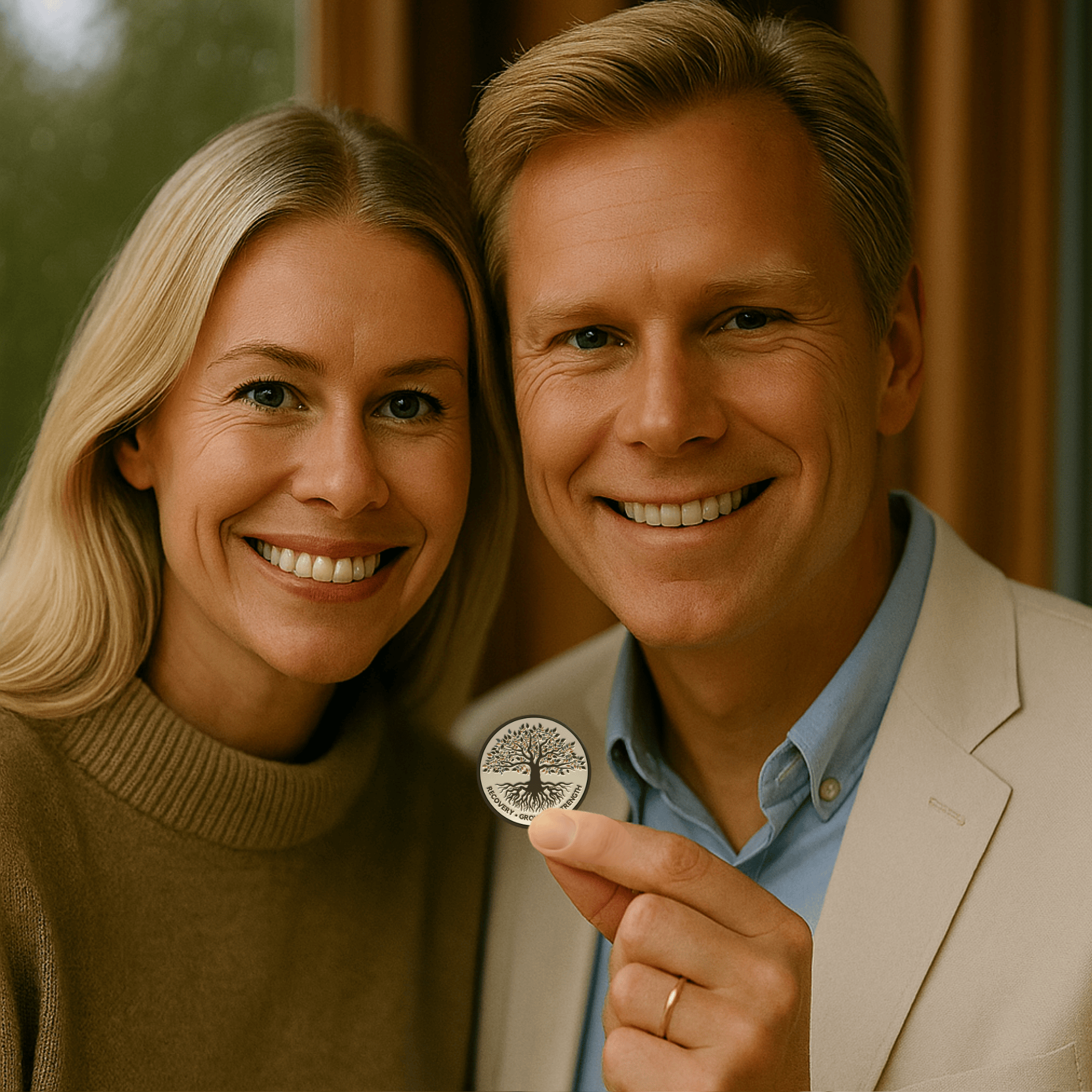 Tree of Life Affirmation Sobriety Coin Gift Set - Limited Edition