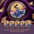 Cargar la imagen en la vista de la galería, Woman of Strength & Beauty Affirmation Sobriety Coin Gift Set
