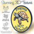 Load image into Gallery viewer, 3D Turtle Design Affirmation Sobriety Coin
