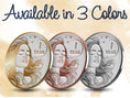 Load image into Gallery viewer, Woman's Serenity Token Sobriety Coin Gift Set 1 Year - Silver
