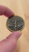 Load and play video in Gallery viewer, Tree of Life Affirmation Sobriety Coin Gift Set - Antique Gold
